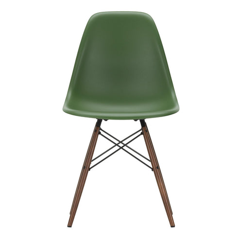 Cadeira Eames em Plástico DSW / Base dark maple